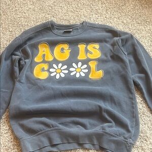 Stylish Gray Sweatshirt with Yellow Accents